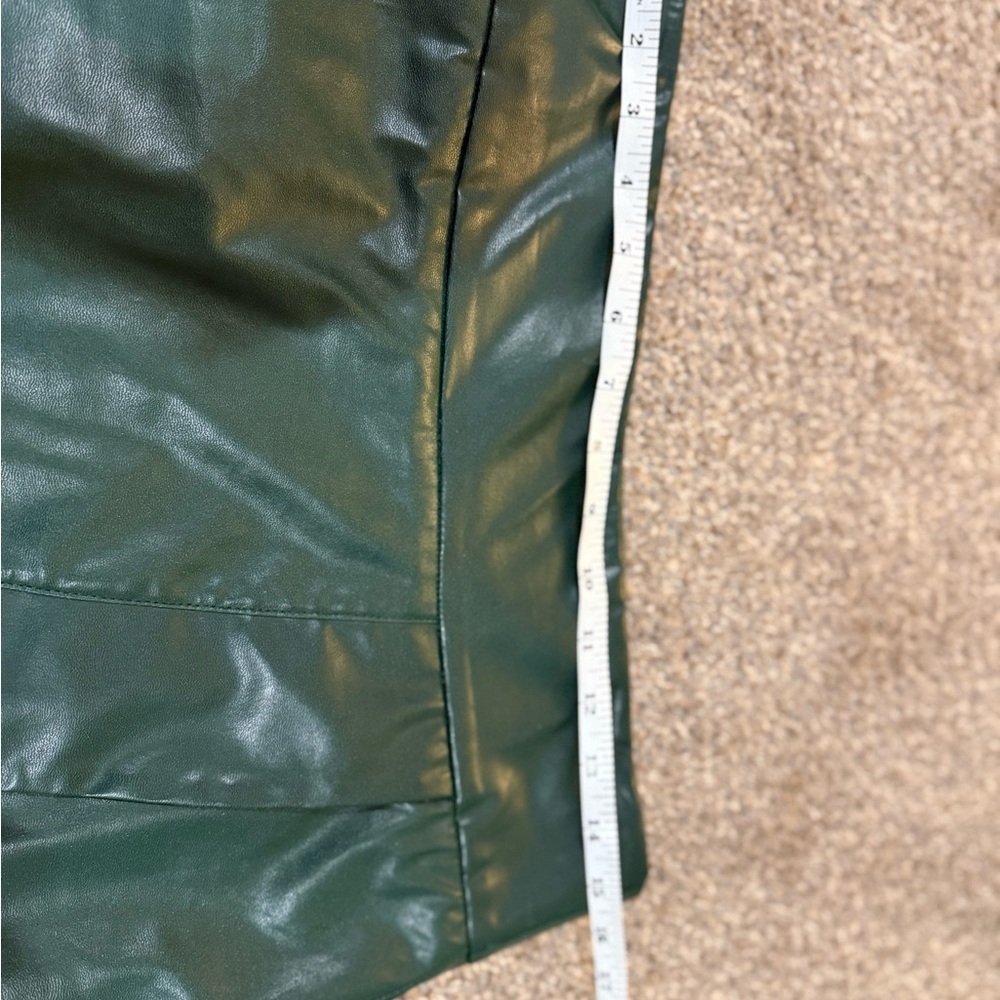 Faux leather skirt bundle (green, brown, beige)